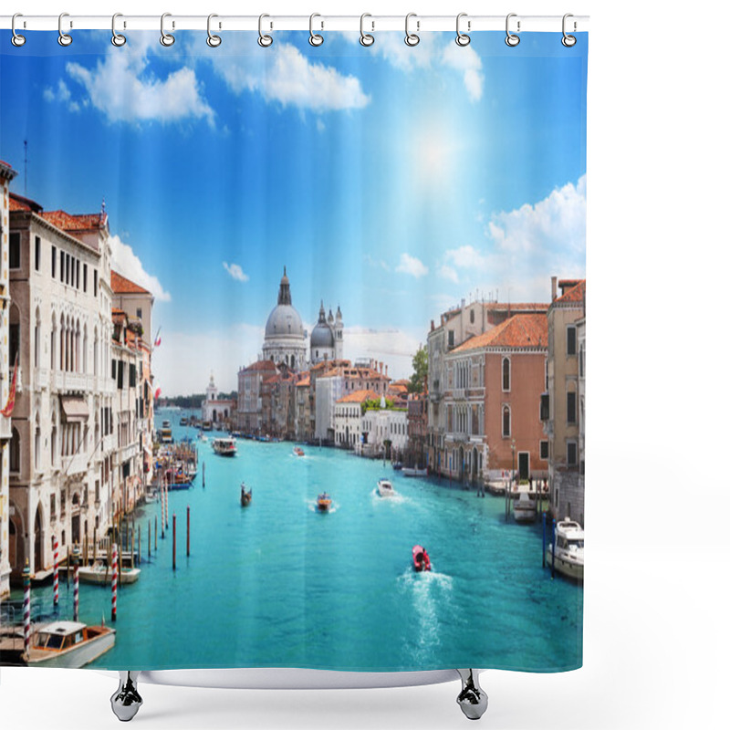 Personality  Grand Canal And Basilica Santa Maria Della Salute, Venice, Italy Shower Curtains