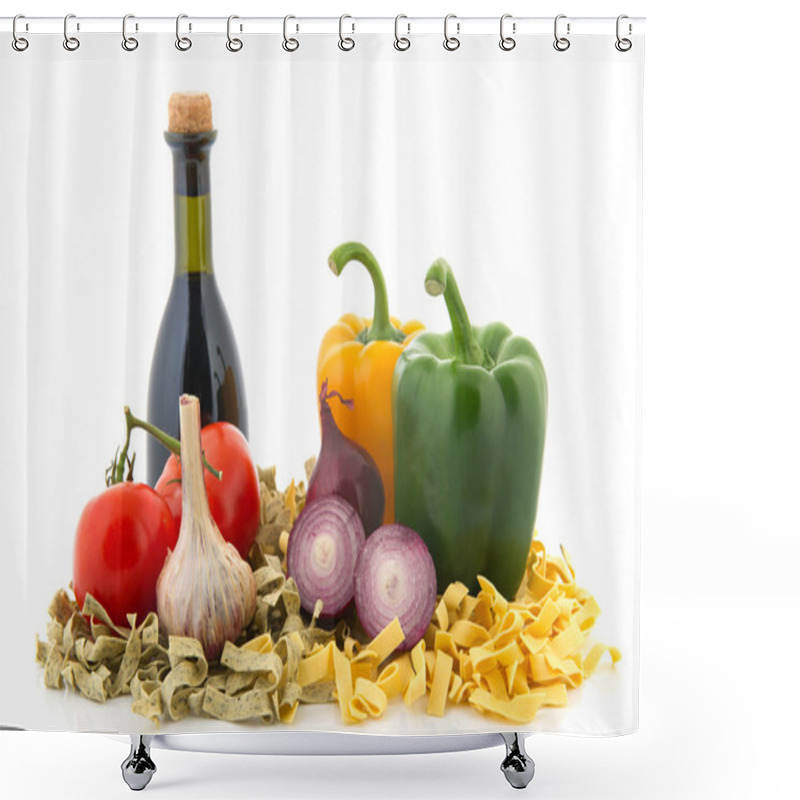 Personality  Italian Pasta Ingredients Shower Curtains