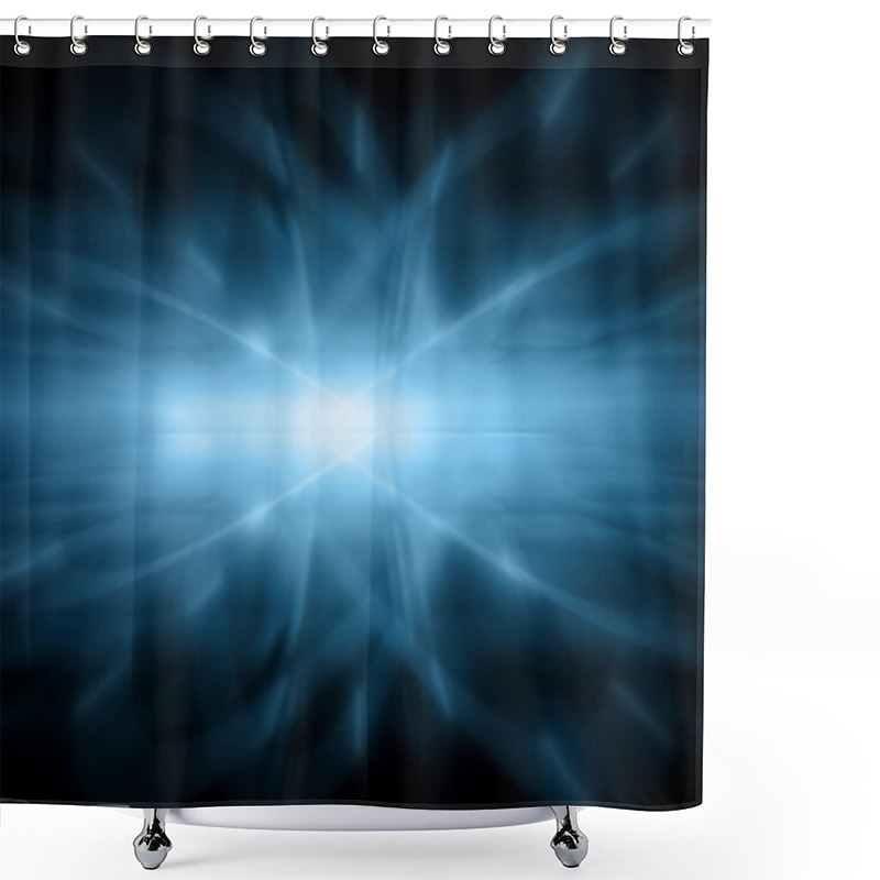 Personality  Abstract Blue Background Shower Curtains