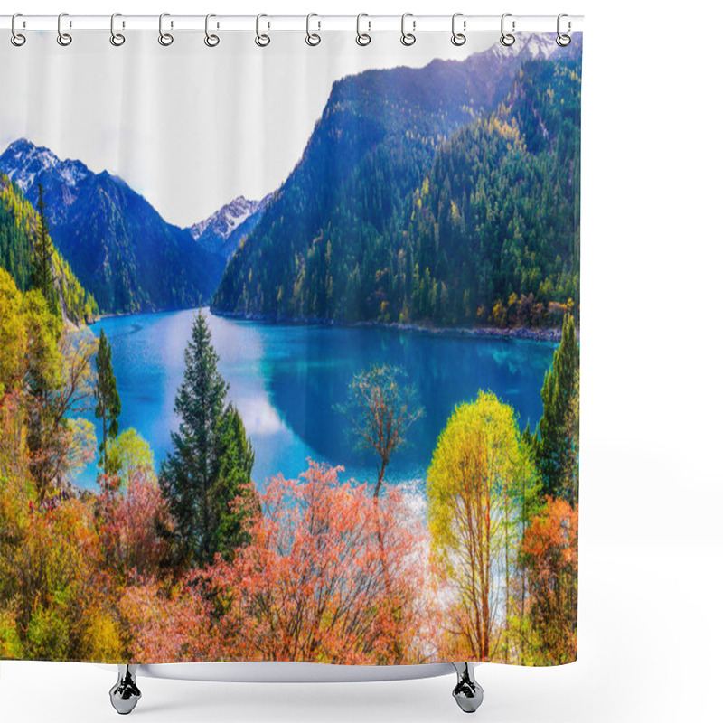 Personality  Juizhaigou China Shower Curtains