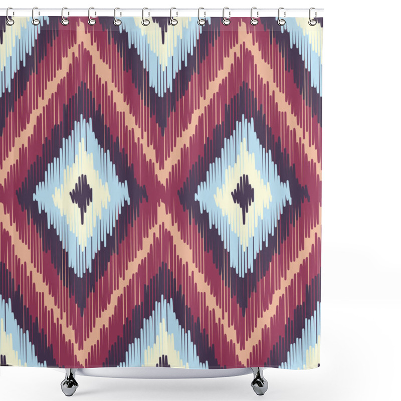 Personality  Fabric Pattern With Diamonds Shower Curtains