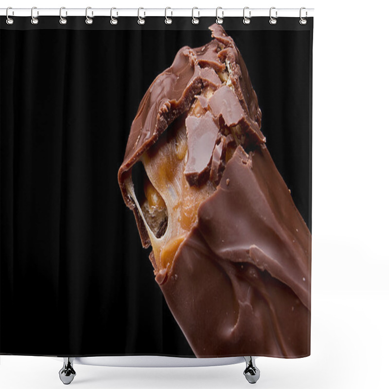 Personality  Chocolate Bar With Caramel Shower Curtains