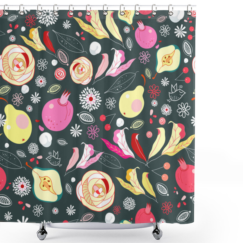 Personality  Fruit Texture Shower Curtains