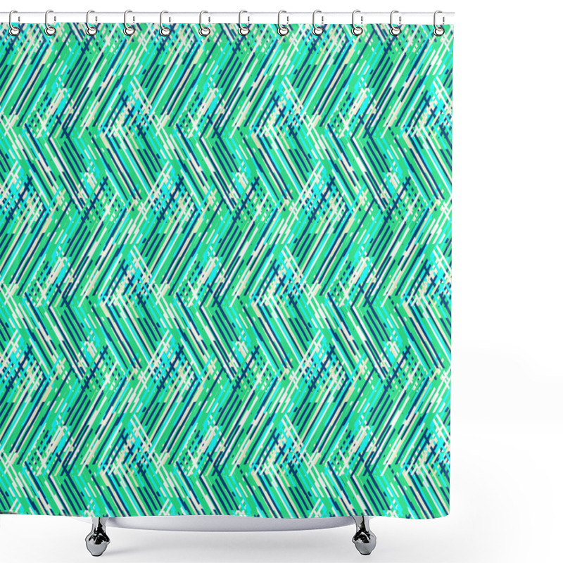 Personality  Abstract Vector Striped Background Shower Curtains