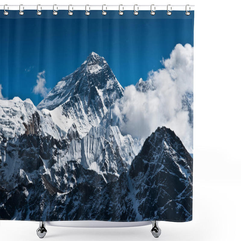 Personality  Everest Mountain Peak - The Top Of The World Shower Curtains