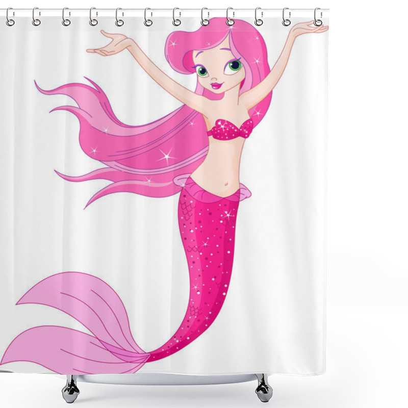 Personality  Mermaid Girl Under The Sea Shower Curtains