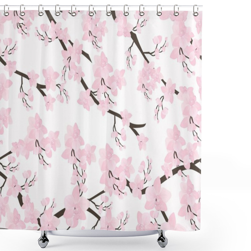 Personality  Illustration Of Floral Background Shower Curtains