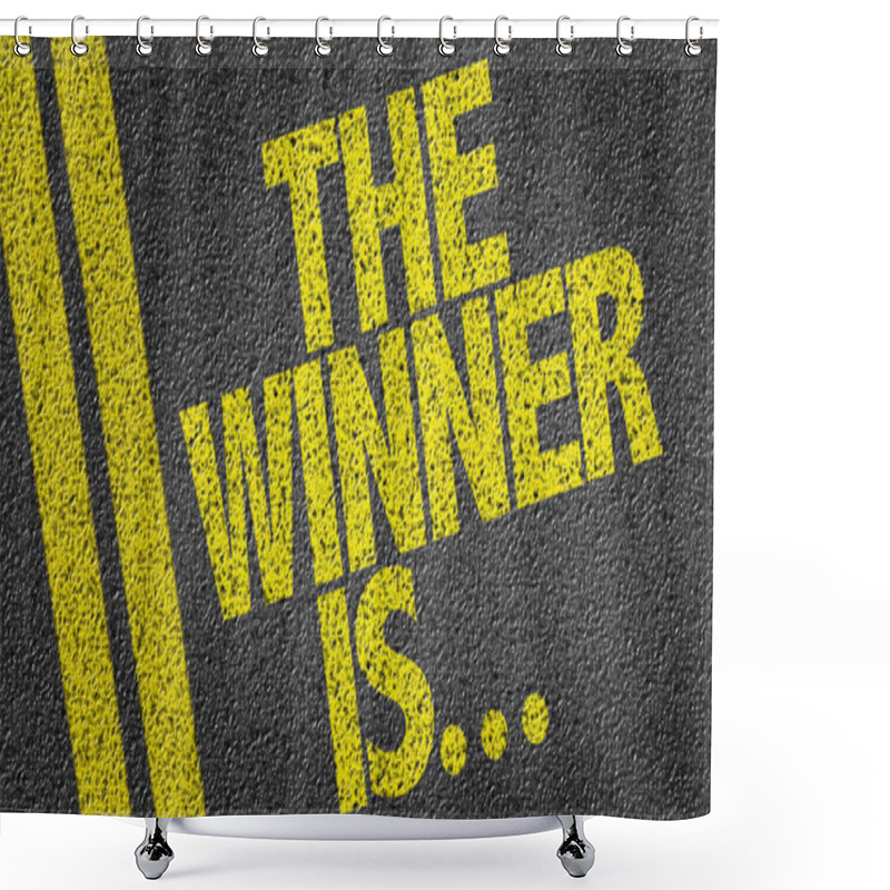 Personality  The Winner Is... On The Road Shower Curtains