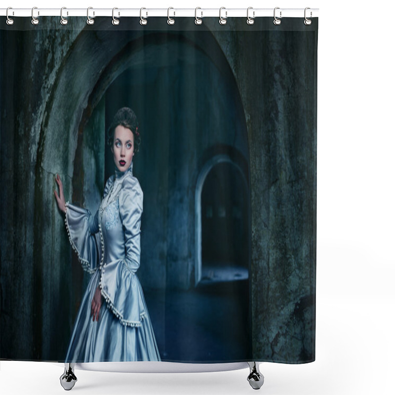 Personality  Woman In Victorian Dress Shower Curtains