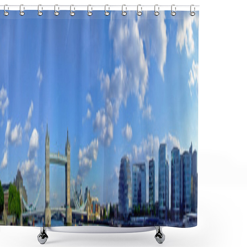 Personality  City Hall Panorama Shower Curtains