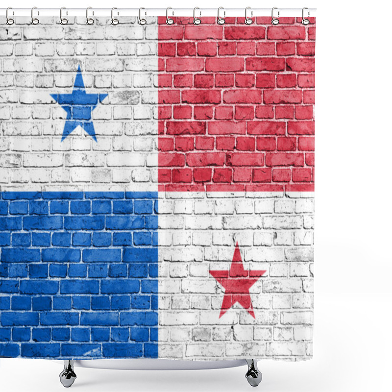 Personality  Grunge Panama Flag Shower Curtains