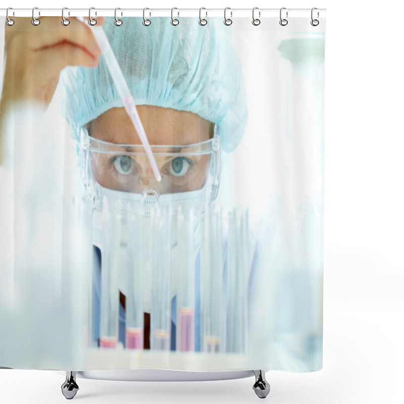 Personality  Curious Scientist Shower Curtains