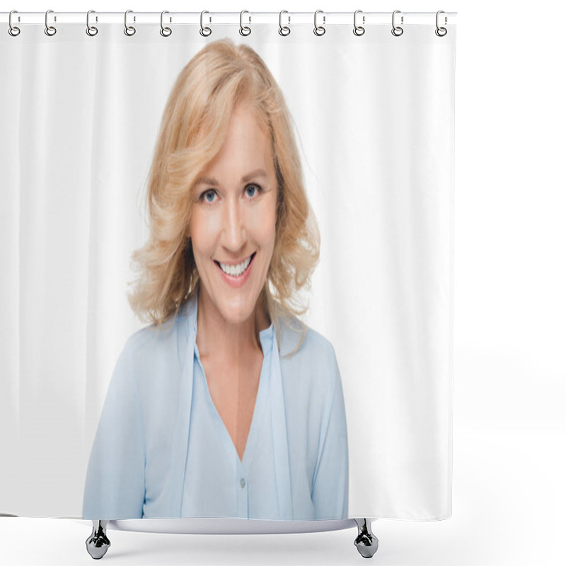 Personality  Mature Woman Shower Curtains