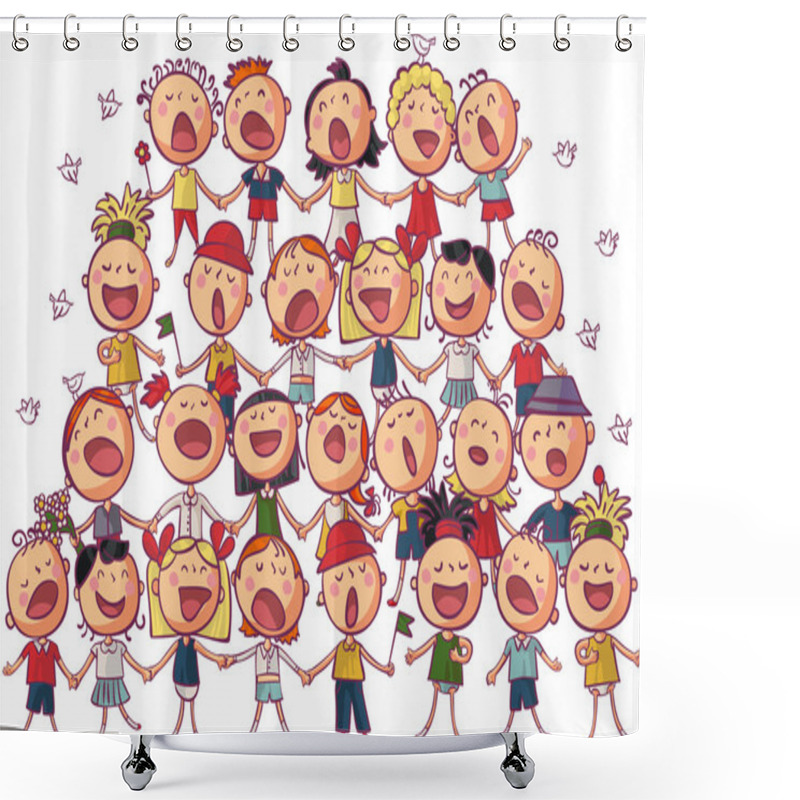 Personality  Children Chorus Shower Curtains