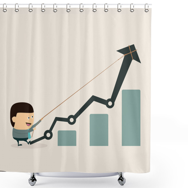 Personality  Accelerate Business Growth Shower Curtains