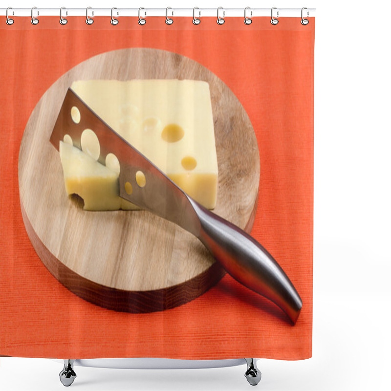 Personality  Cheese. Shower Curtains