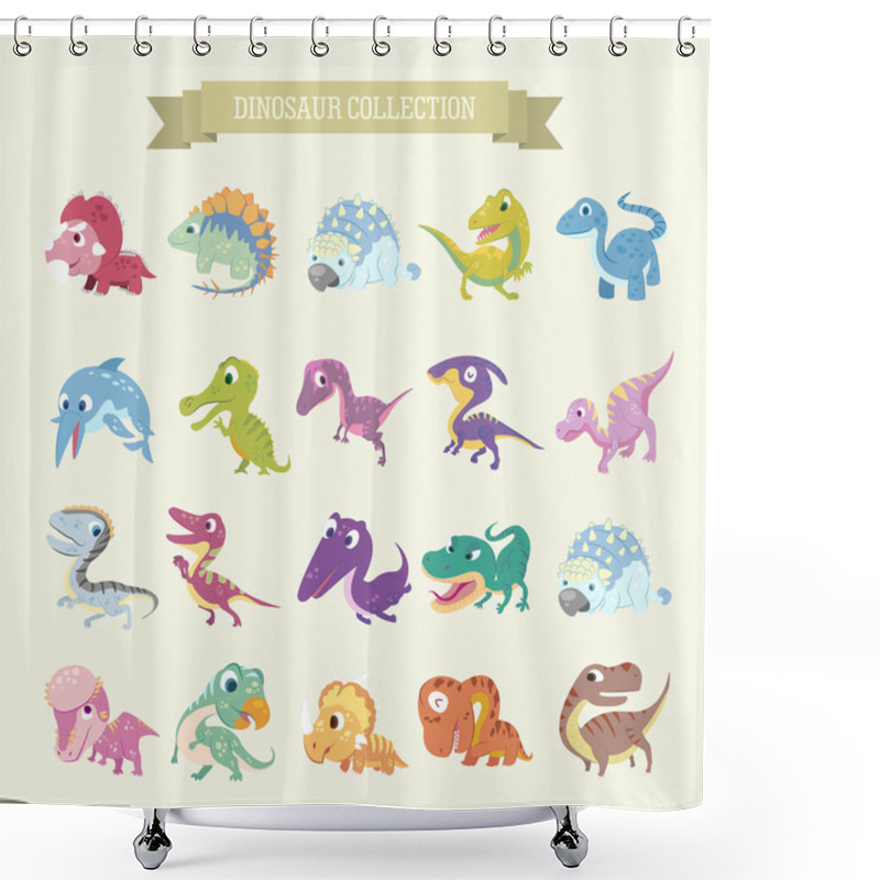 Personality  Cartoon Dinosaur Collections Shower Curtains