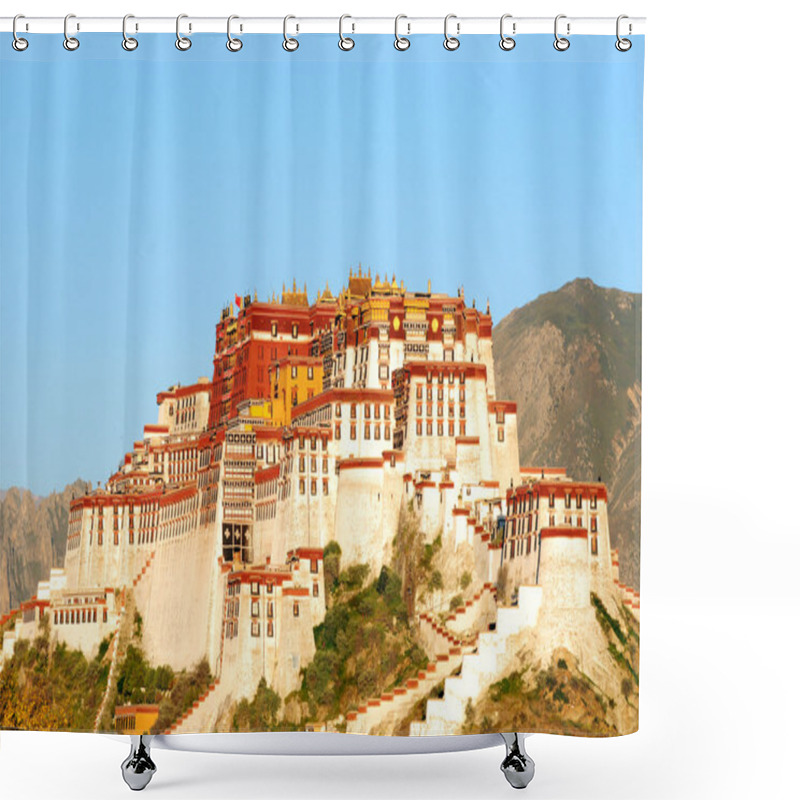 Personality  Landmark Of The Famous Potala Palace In Lhasa Tibet Shower Curtains