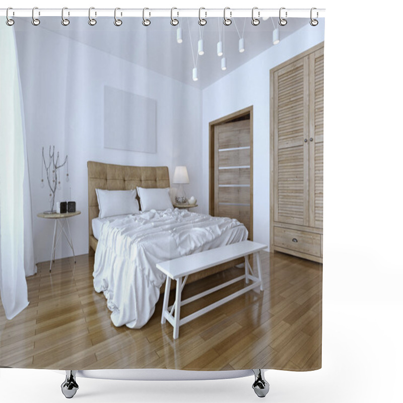 Personality  Beautiful And Modern Home And Hotel Bedroom Shower Curtains