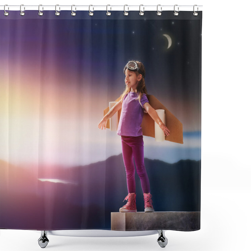 Personality  Astronaut Shower Curtains