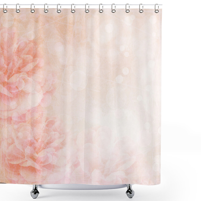 Personality  Beautiful Pink Roses Background Shower Curtains