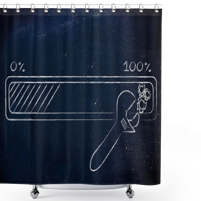 Personality  Concept Of Troubleshooting Internet Connection Shower Curtains