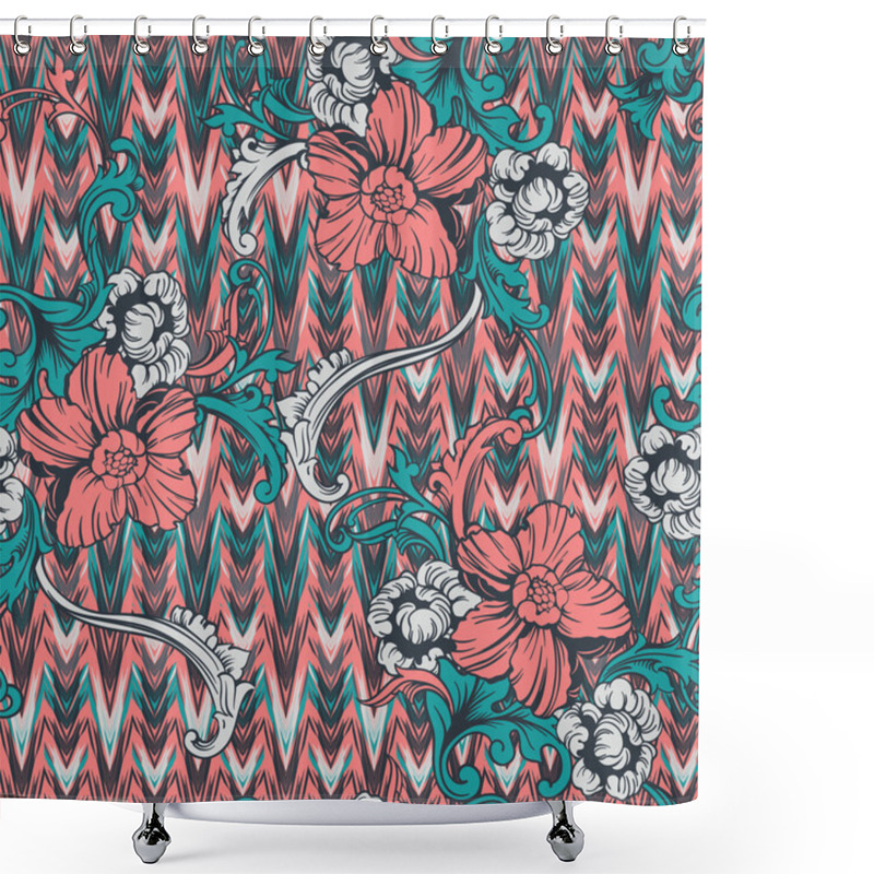 Personality  Eclectic Fabric Seamless Pattern. Shower Curtains