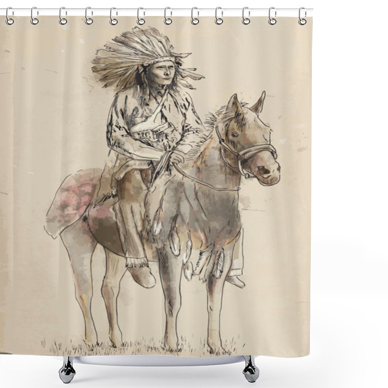 Personality  Indian Shower Curtains