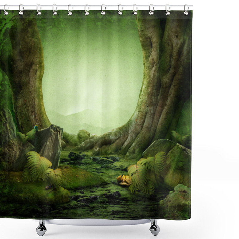 Personality  Dreamily Forest Shower Curtains