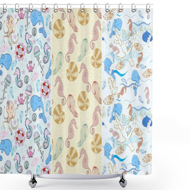 Personality  Seamless Pattern Shower Curtains