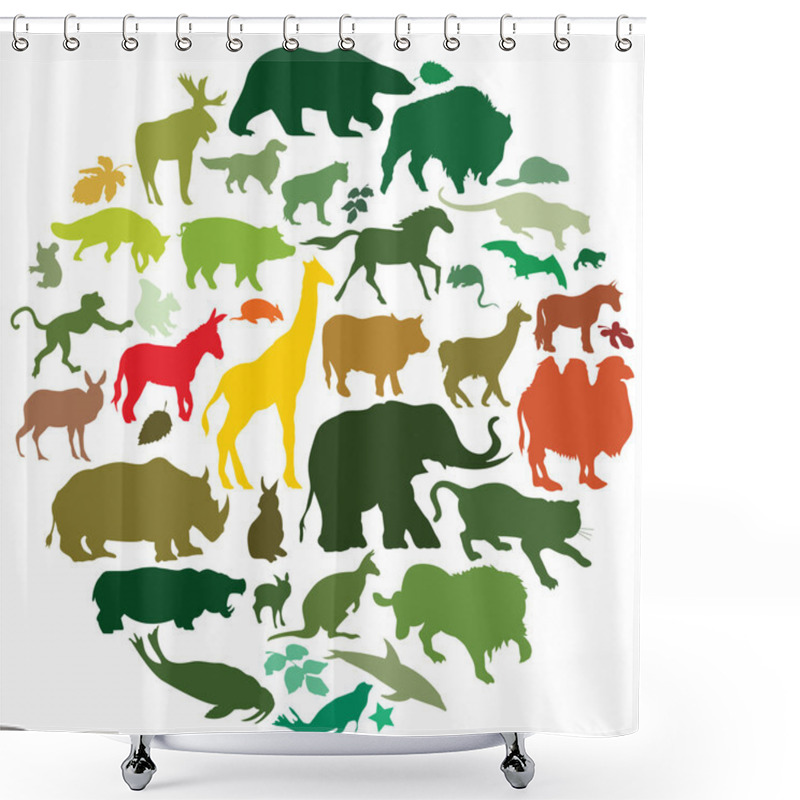 Personality  Animals Shower Curtains