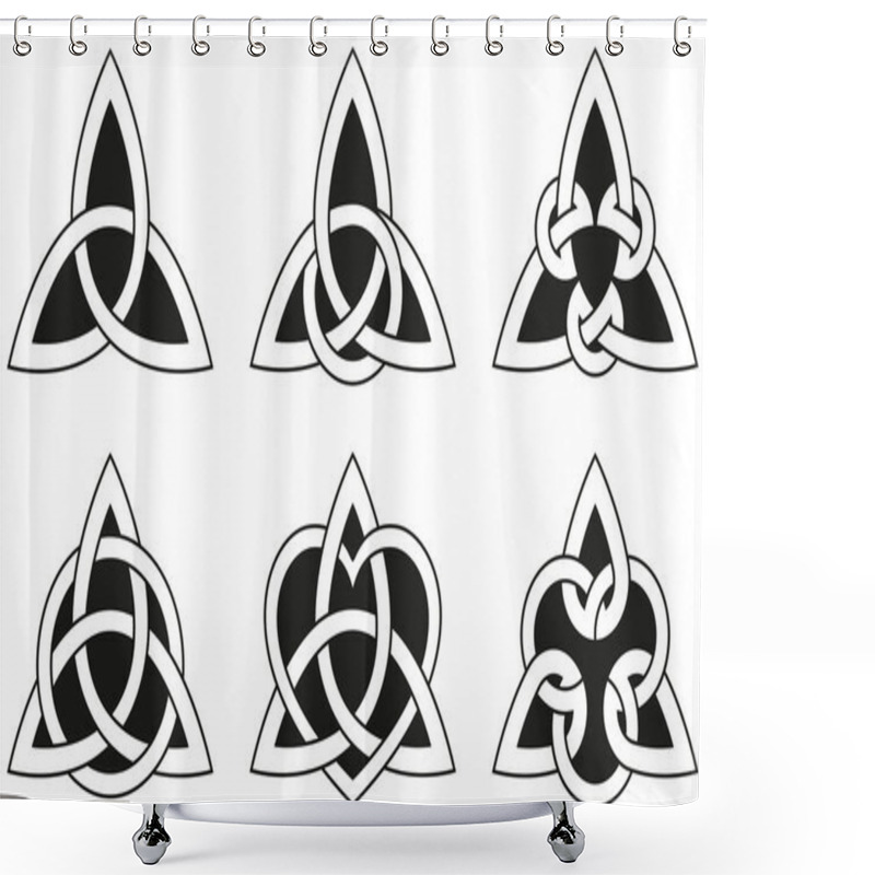 Personality  Celtic Triangle Knots Shower Curtains