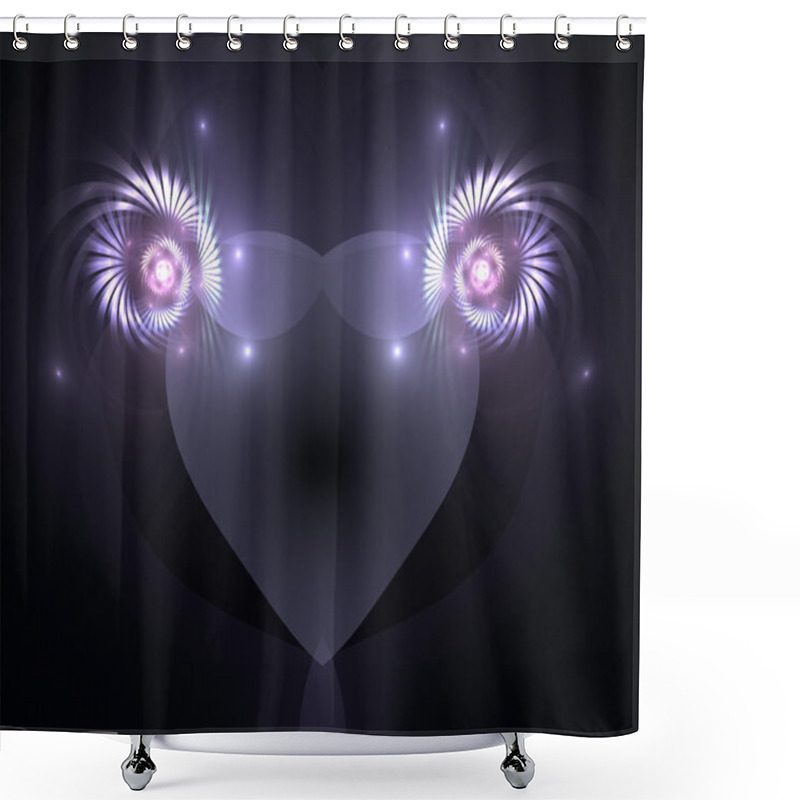 Personality  To The Holiday Of Sainted Valentine. Hea Shower Curtains