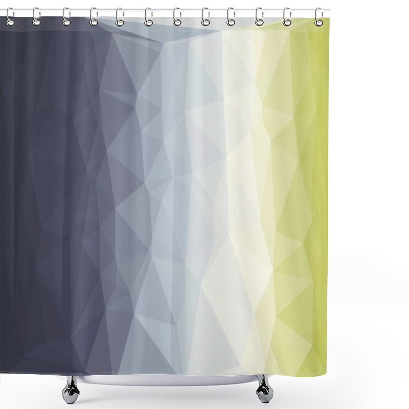 Personality  Abstract Geometric Background With Poly Pattern Shower Curtains