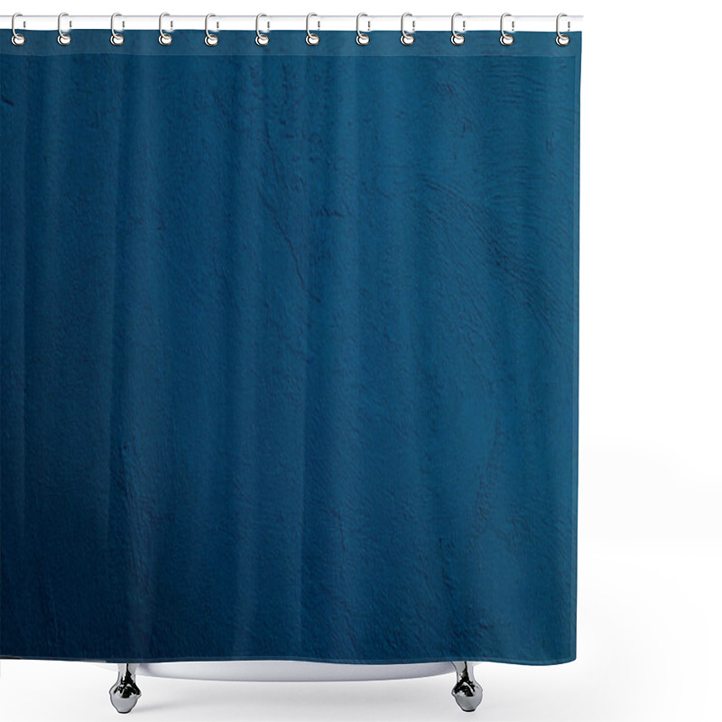 Personality  Beautiful Abstract Grunge Decorative Navy Blue. Shower Curtains