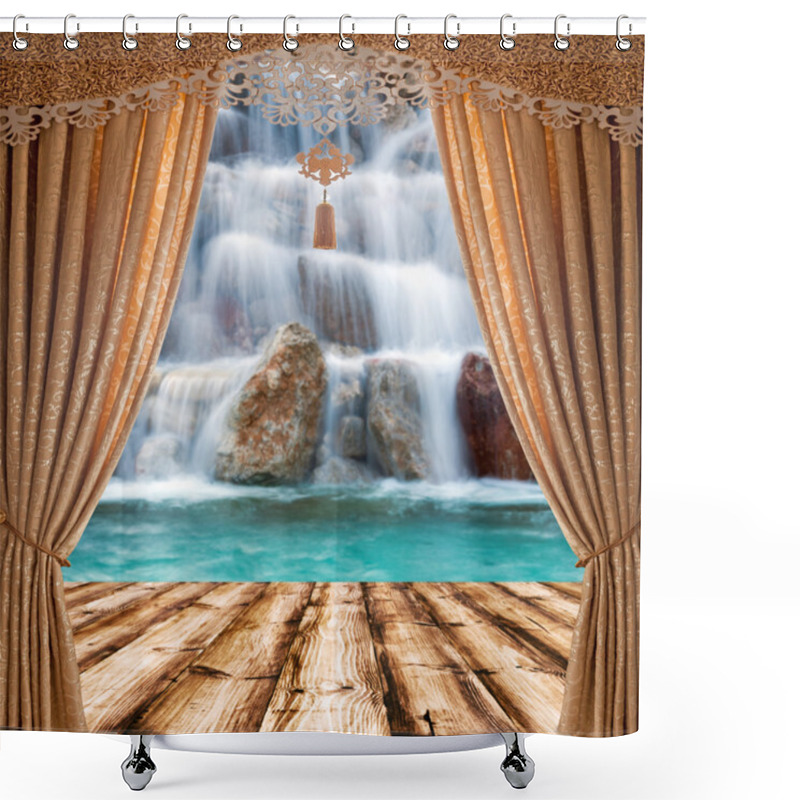 Personality  Waterfall Shower Curtains