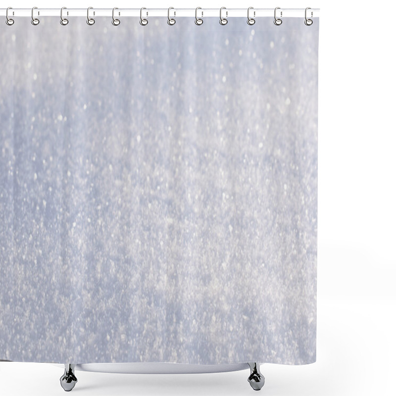 Personality  Fluffy Snow Closeup Shower Curtains