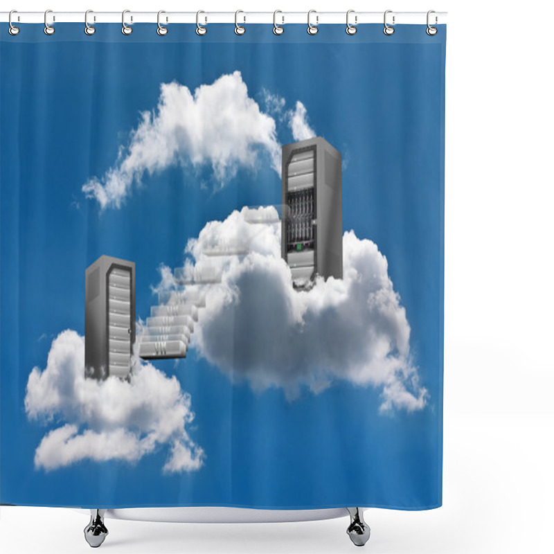 Personality  Cloud Computing - Virtual Machine Motion Shower Curtains