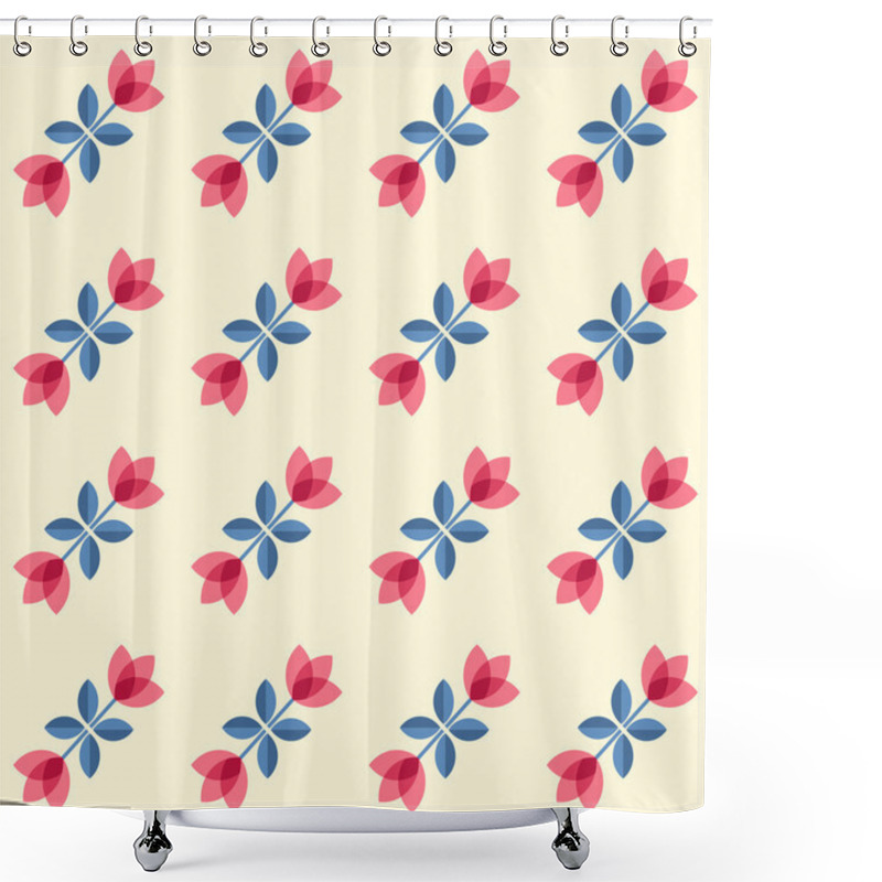 Personality  Scandinavian Flowers Shower Curtains