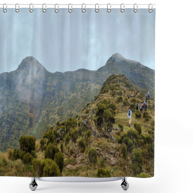 Personality  The Foggy Landscapes Of Aberdare Ranges, Kenya Shower Curtains