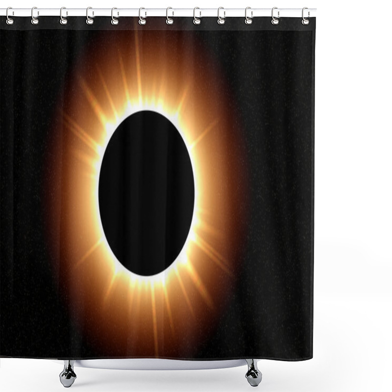 Personality  Eclipse Of The Sun Shower Curtains