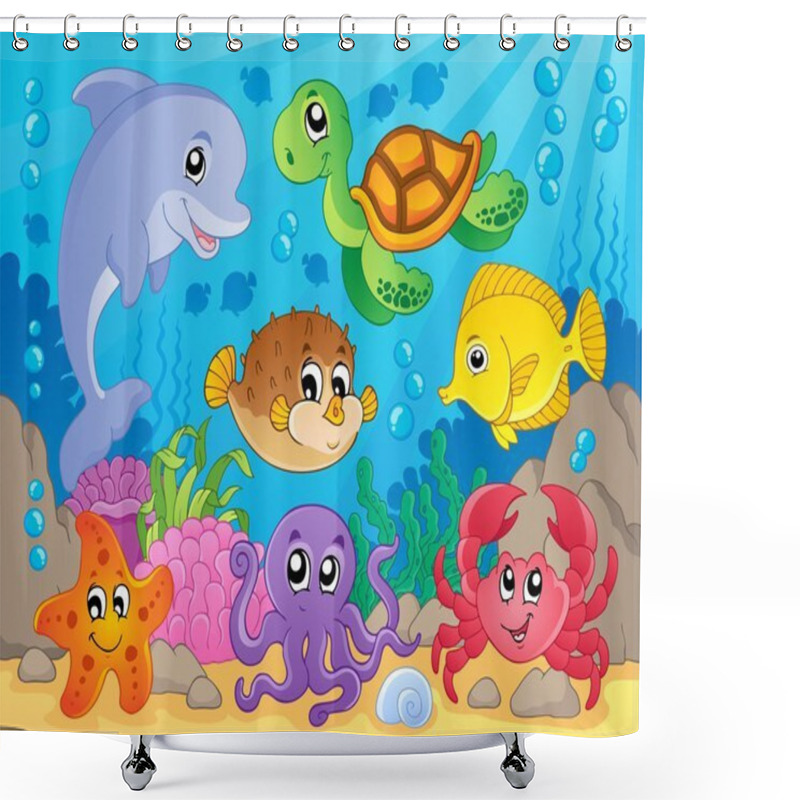 Personality  Coral Reef Theme Image 5 Shower Curtains