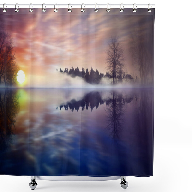 Personality  Beautiful Landscape Shower Curtains