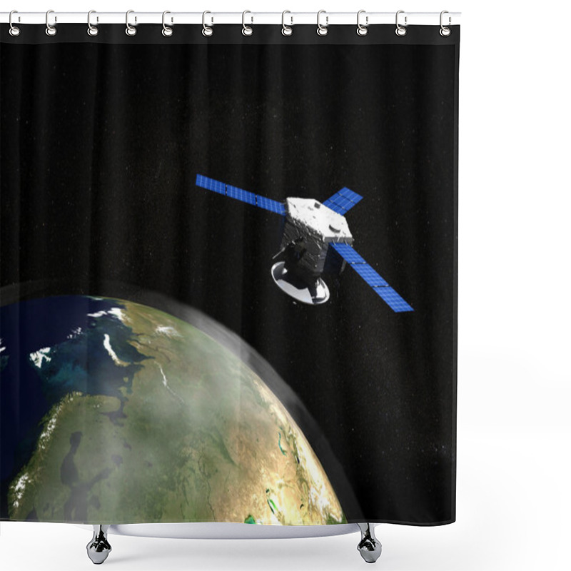 Personality  Satellite Shower Curtains