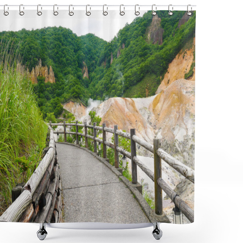 Personality   Jigokudani Hell Valley In Noboribetsu , Hokkaido Most Famous Hot Spring Onsen Resort Shower Curtains