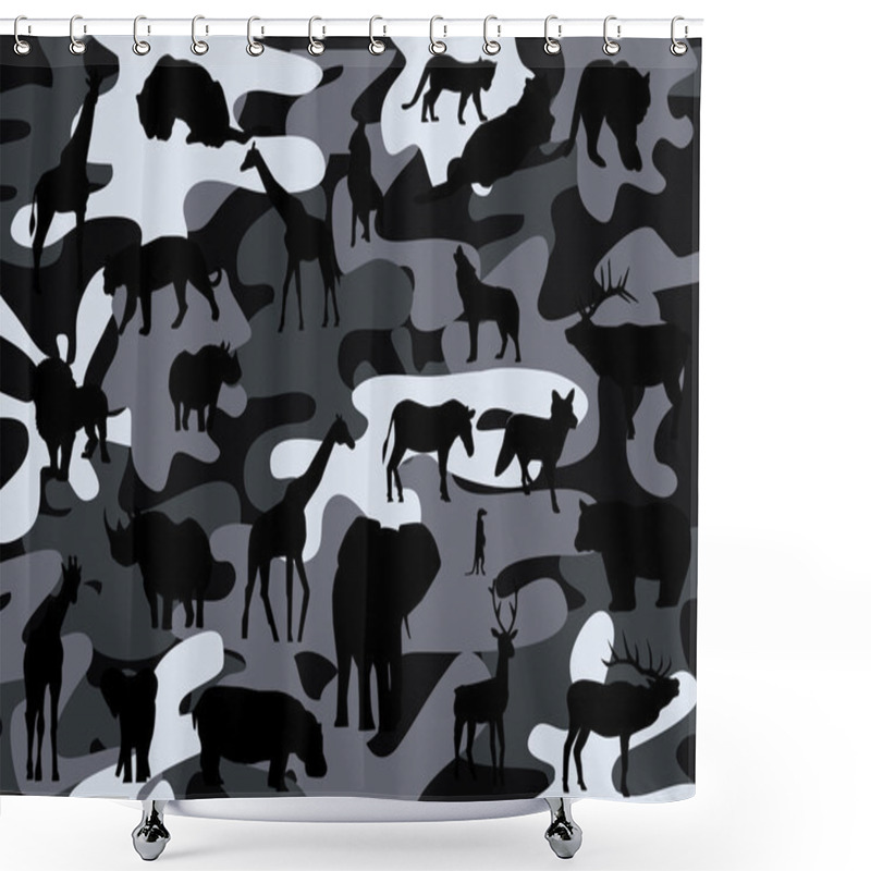 Personality  Camouflage Shower Curtains