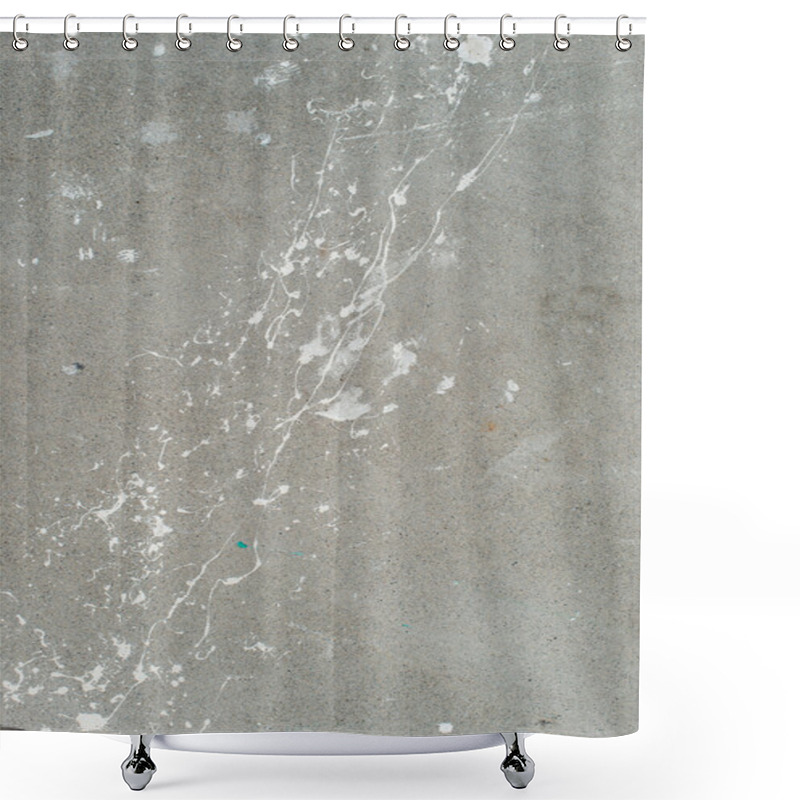 Personality  White Splash On Gray Background   Shower Curtains