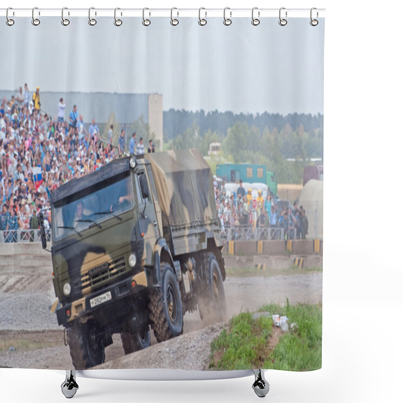 Personality  KAMAZ-43501 Airborne Forces Truck Shower Curtains