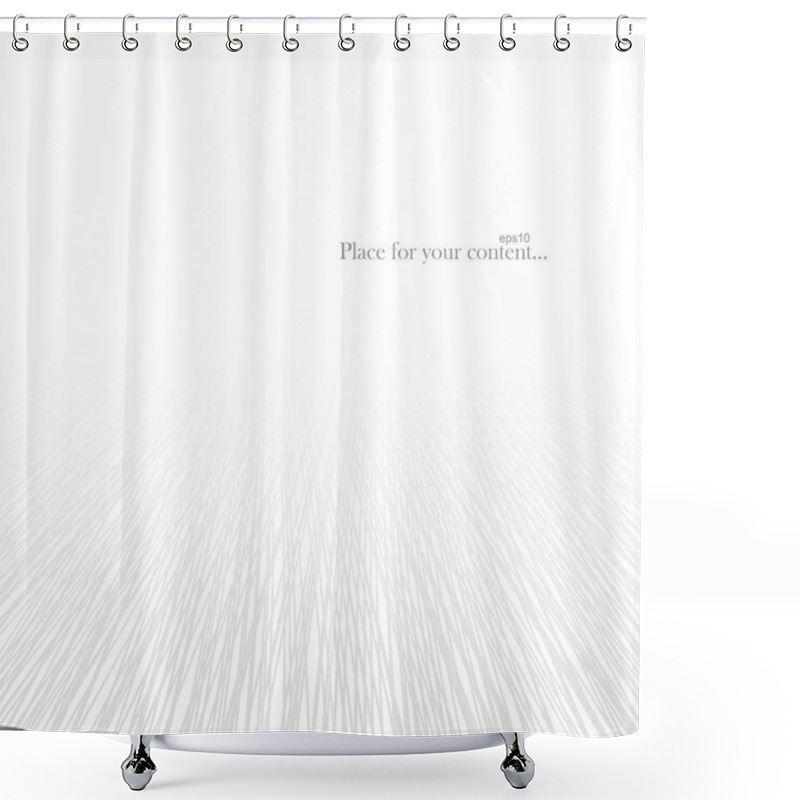 Personality  Abstract Striped Background With Perspective. Shower Curtains