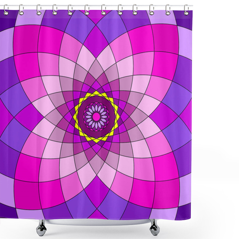 Personality  Patchwork Mandala Ornament Pattern Floral Drawing Shower Curtains